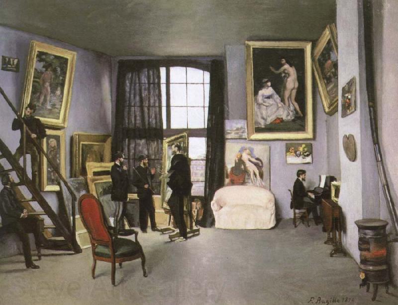 Frederic Bazille the artist s studio ,nine rue de la condamine France oil painting art